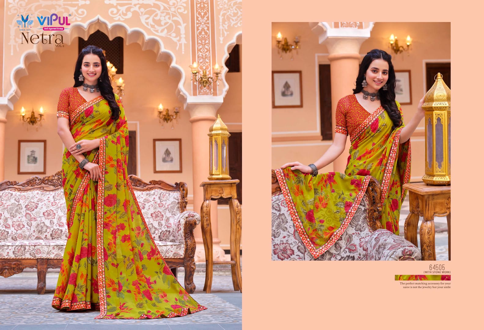 Netra Vol 2 Vipul Daily Wear Wholesale Printed Sarees Catalog